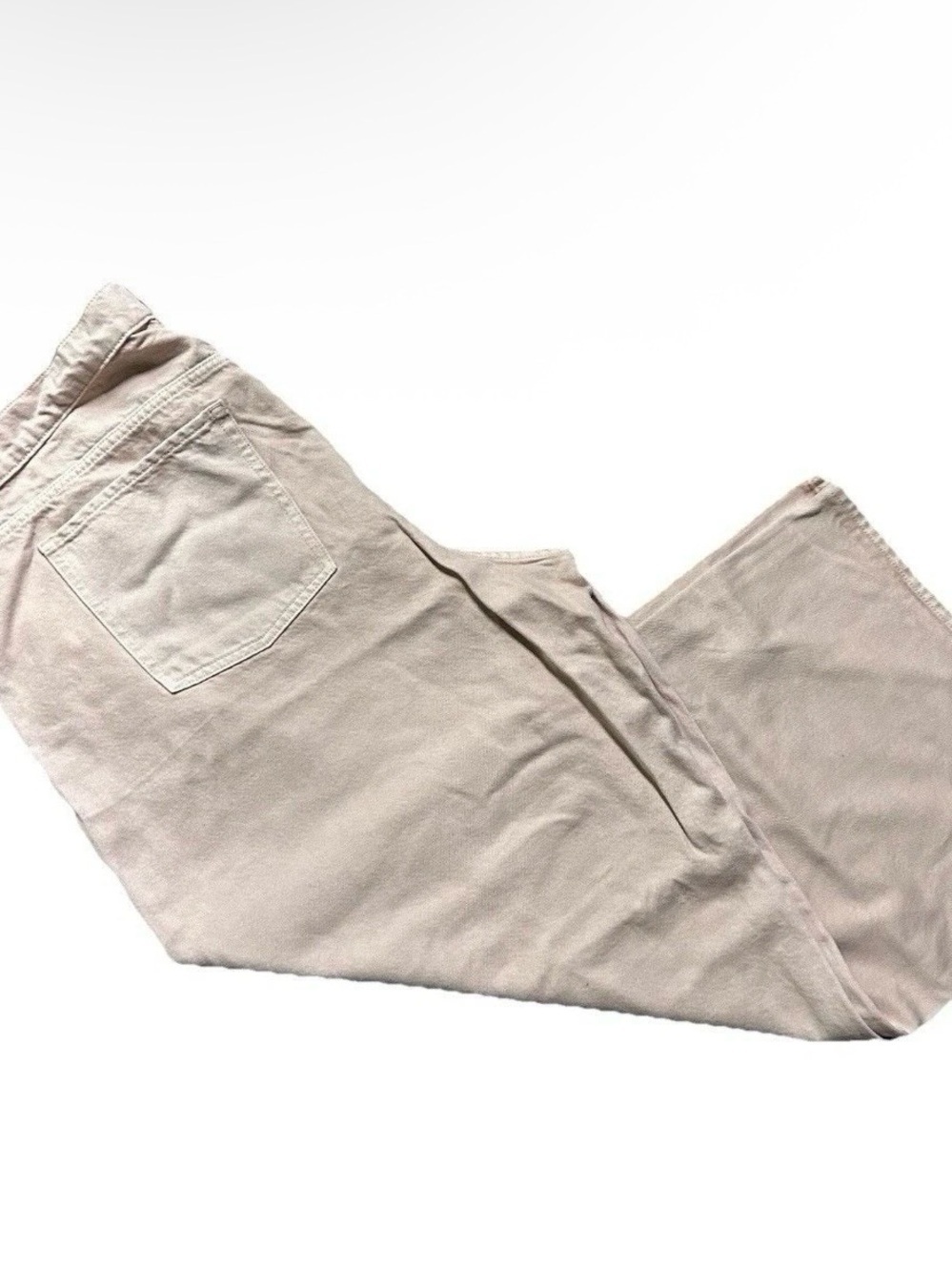 NWT Women’s Old Navy Mid Rise Baggy Wide Leg Orange Beige Pants Size 20